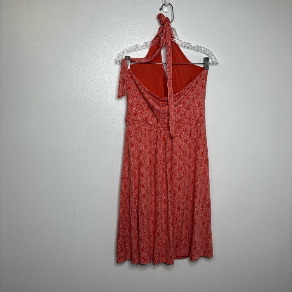 Boden Dress Womens 10R St.‎ Lucia Halter Knit Dress Orange - Picture 5 of 9